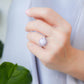 Lavender Jade Unicorn Halo Ring - 1569LRW