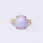 Lavender Jade Milgrain Ring - 1572LRG