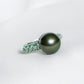 Tahitian Pearl Gemini Ring in 14K White Gold - 1578TRW