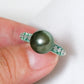 Tahitian Pearl Gemini Ring in 14K White Gold - 1578TRW