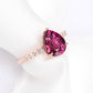 Dewdrop Tourmaline Stardust Ring - 1585TRR