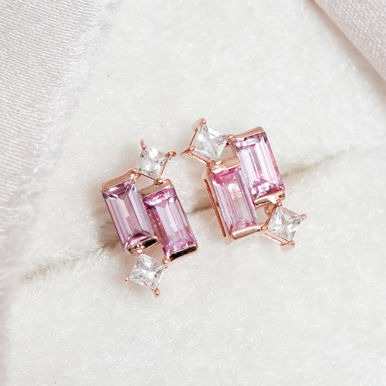 Sapphire Candy Earrings in 14K Rose Gold - 1591SER