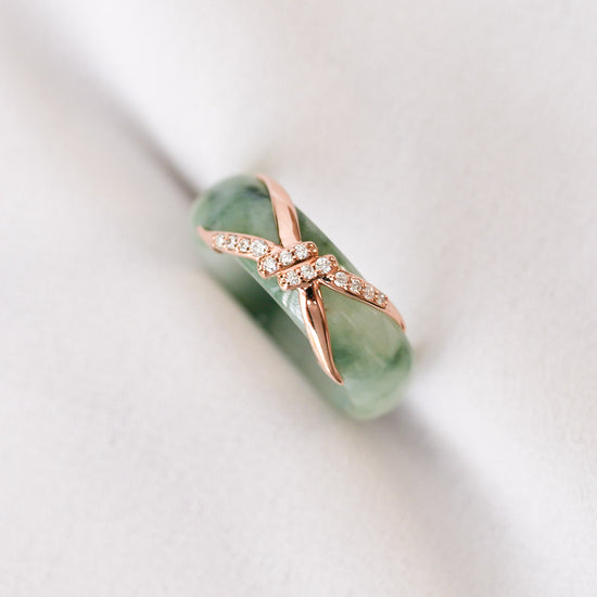 Love Knot Jade Ring - 1601R