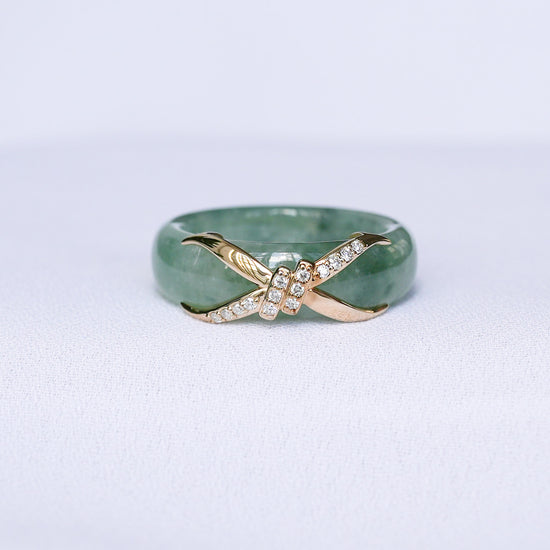 Love Knot Jade Ring - 1602Y