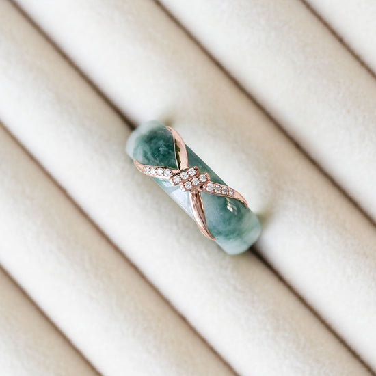 Love Knot Jade Ring - 1604R