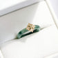 Peranakan Mosaic Jade Ring - 14K Yellow Gold