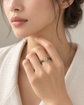 Peranakan Mosaic Jade Ring - 14K Yellow Gold