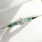 Peranakan Mosaic Jade Ring - 14K White Gold