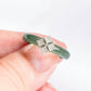 Peranakan Mosaic Jade Ring - 14K White Gold