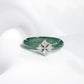 Peranakan Mosaic Jade Ring - 14K White Gold