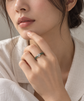 Peranakan Mosaic Jade Ring - 14K White Gold