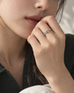 Vine Jade Ring - 14K White Gold