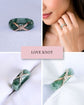 BACKORDER: Love Knot & XOX Jade Ring