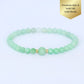 Fresh Minty Jade Bracelet B2169 - 14K Gold