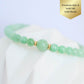Fresh Minty Jade Bracelet B2169 - 14K Gold
