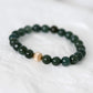 Pine Green Jade Bracelet AB9