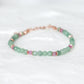 Jade with Pink Sapphire Accent Bracelet