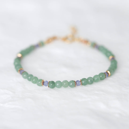 Jade with Tanzanite Accent Bracelet JT2