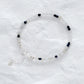 White Jade with Sapphire Accent Bracelet