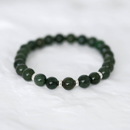 Pine Green Jade Bracelet AB8