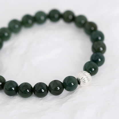 Pine Green Jade Bracelet AB9