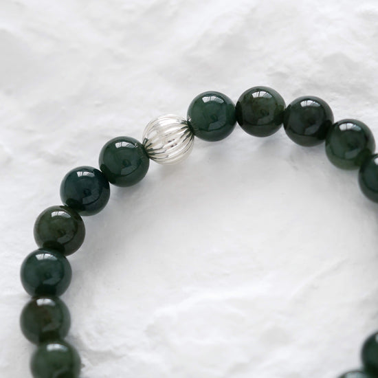 Pine Green Jade Bracelet AB9