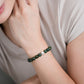 Pine Green Jade Bracelet AB9