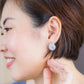 Cross Loop Jade Earrings CLR1