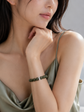 Moss Green Infinity Jade Bracelet B1