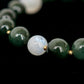 Pine Green Jade and Moonstone Bracelet B2374