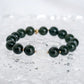 Pine Green Jade and Moonstone Bracelet B2375