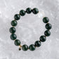 Pine Green Jade and Moonstone Bracelet B2375