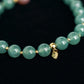 Glacial Teal Jade with Deluxe Pearl Bracelet B2381