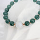 Glacial Teal Jade with Moonstone Bracelet B2383