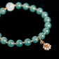 Glacial Teal Jade with Moonstone Bracelet B2384