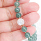 Glacial Teal Jade with Moonstone Bracelet B2384