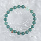 Glacial Teal and Apple Green Jade Bracelet B2385