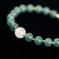 Glacial Teal Jade and Moonstone Bracelet B2386