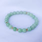 Apple Green Jade Bracelet B2517 (7.5mm)