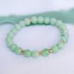 Apple Green Jade Bracelet B2517 (7.5mm)