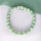 Apple Green Jade Bracelet B2517 (7.5mm)