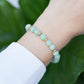 Apple Green Jade Bracelet B2517 (7.5mm)