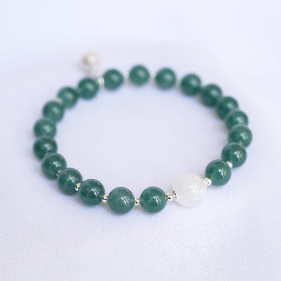 Glacial Teal Jade Bracelet B2521