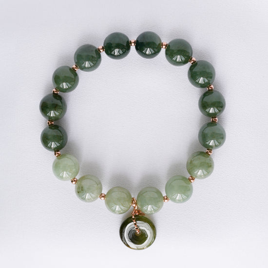 Forest Green Jade Bracelet B2526
