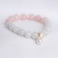 Lavender Jade and Rose Quartz Bracelet B2529