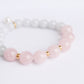 Lavender Jade and Rose Quartz Bracelet B2529