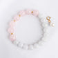 Lavender Jade and Rose Quartz Bracelet B2529
