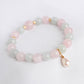 Lavender Jade and Rose Quartz Bracelet B2530