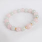 Lavender Jade and Rose Quartz Bracelet B2530