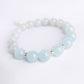 Aquamarine and Jade Bracelet B2531